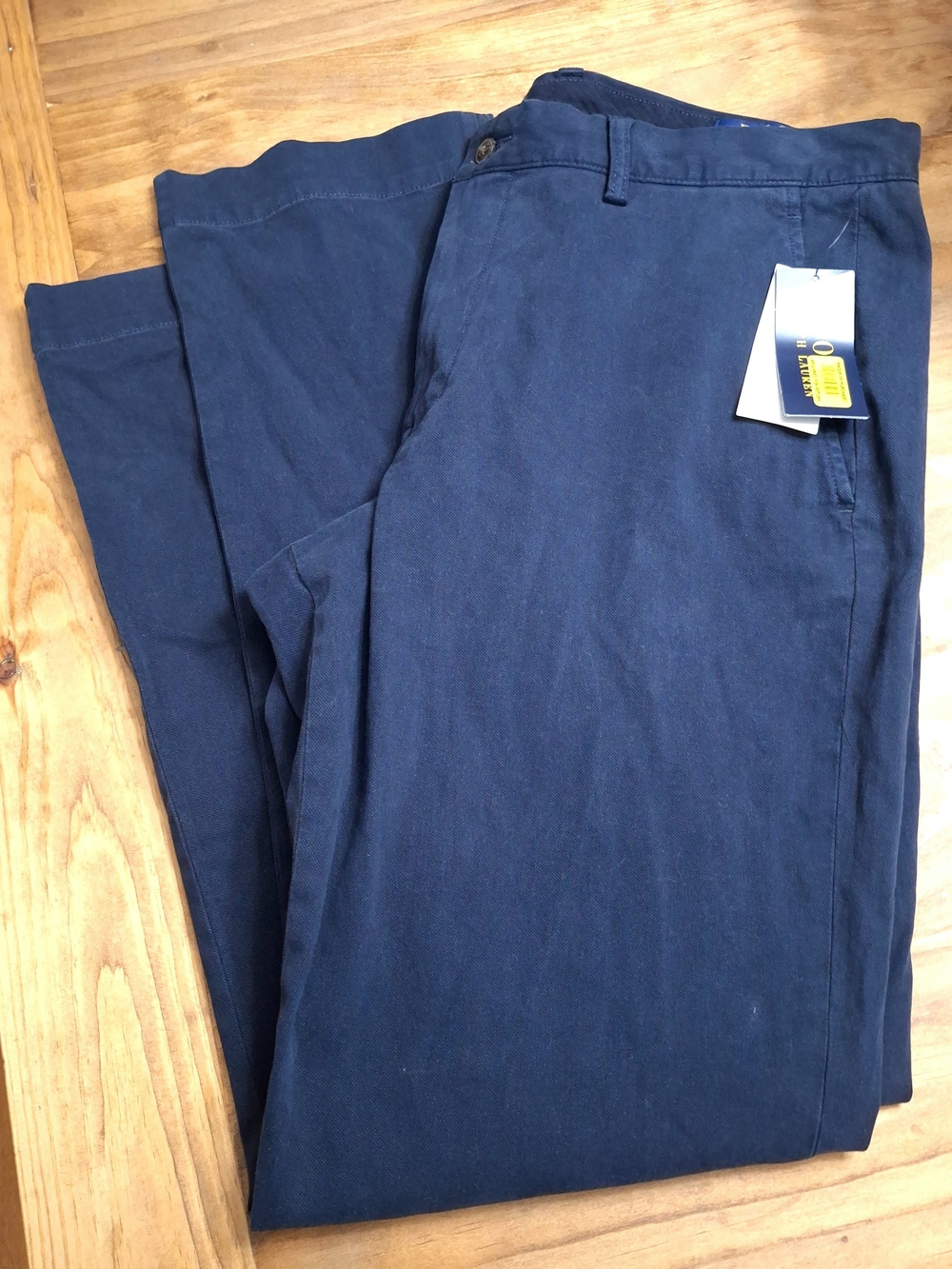 NWT Polo Ralph Lauren Navy Stretch Straight Fit Pants 35/32 - Picture 3 of 10